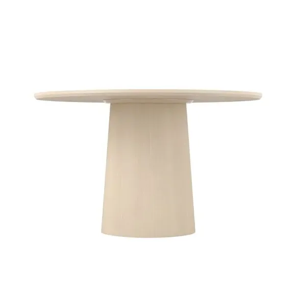 4-Seater Dining Table Conical Design - Natural Wood