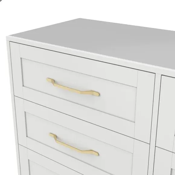 6-Drawer Chest Shaker Style - White