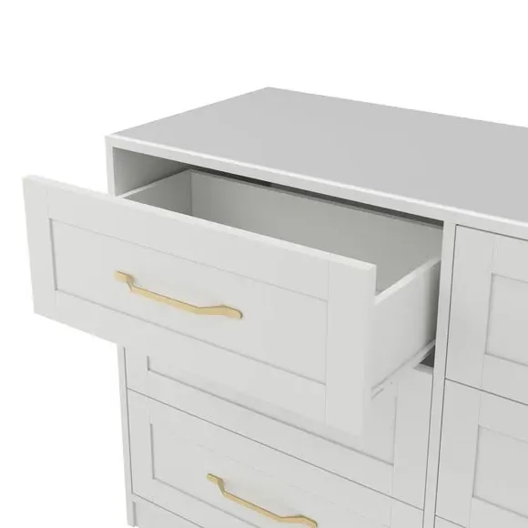 6-Drawer Chest Shaker Style - White