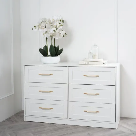 6-Drawer Chest Shaker Style - White image