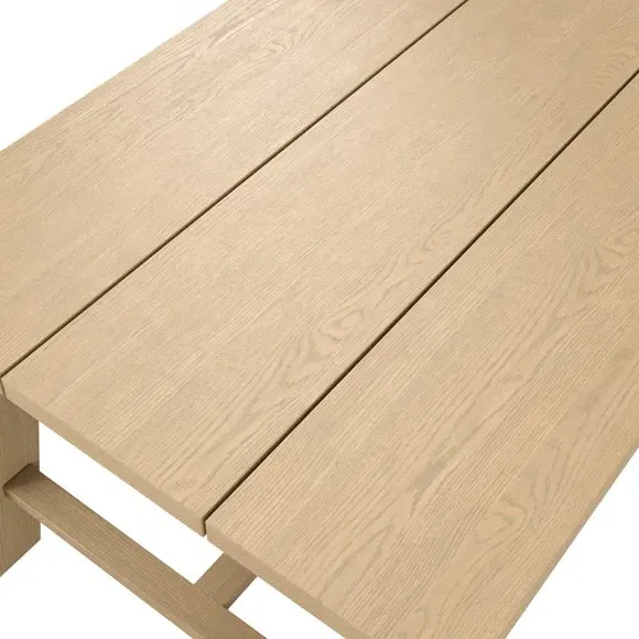 8-Seater Dining Table - Latte, Wood Grain