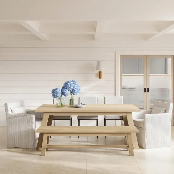 8-Seater Dining Table - Latte, Wood Grain image
