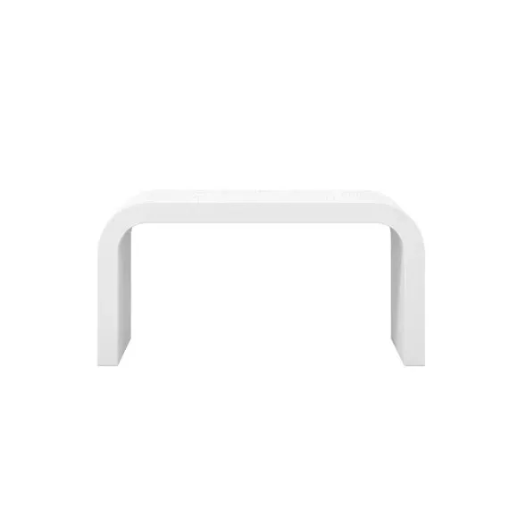 Arched Coffee Table - White, Wood Veneer