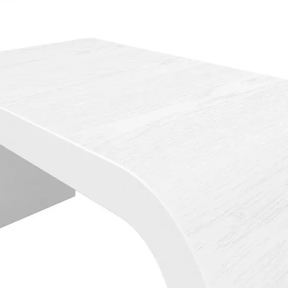 Arched Coffee Table - White, Wood Veneer