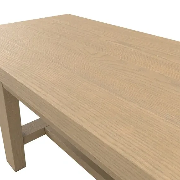 Dining Bench with Grain Finish - Latte, Wood