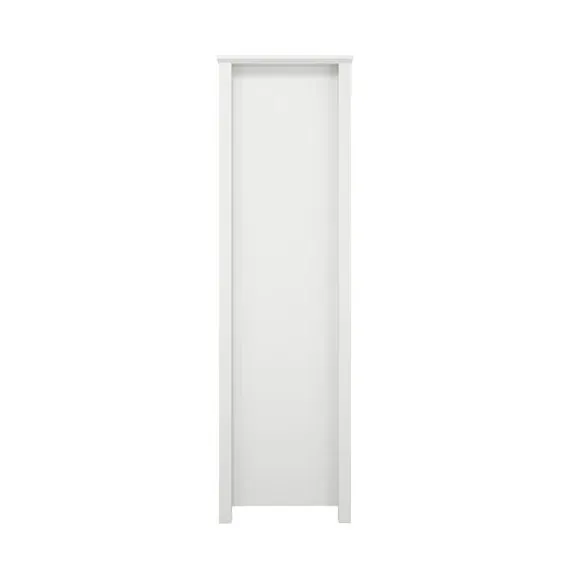 2-Door Wardrobe with Drawers - White