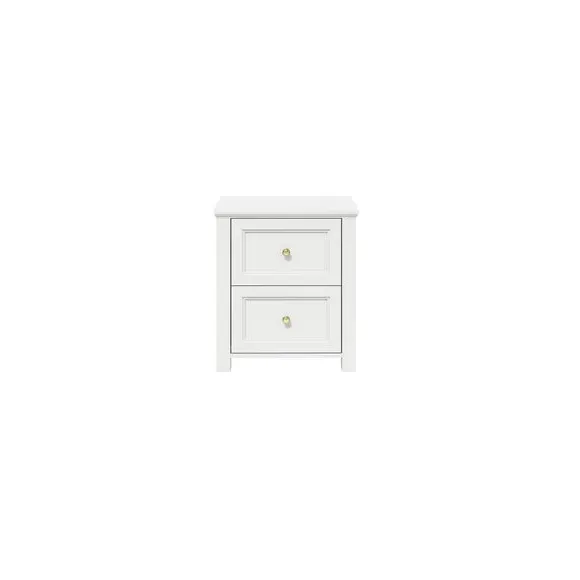 2-Drawer Bedside Cabinet - White image