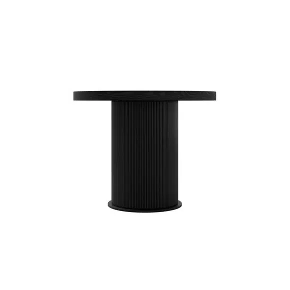 6-Seater Dining Table - Black, Engineered Wood