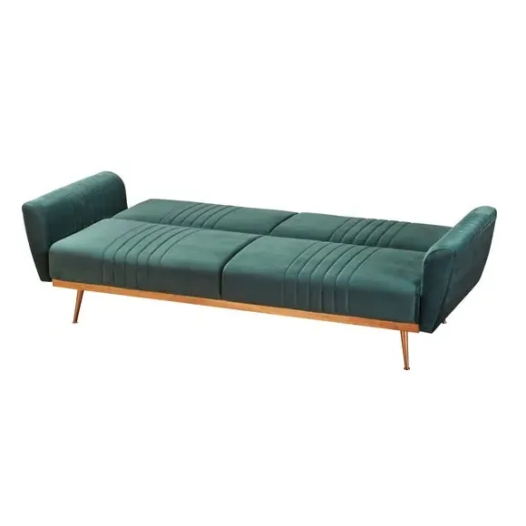 Clic Clac Sofa Bed with Storage - Green, Velvet