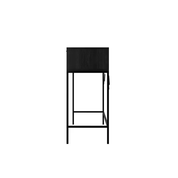 Console Table with 2 Drawers - Black, Glass
