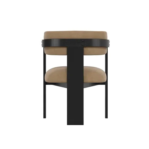 Dining Chair with 3-Leg Design - Mole, Velvet
