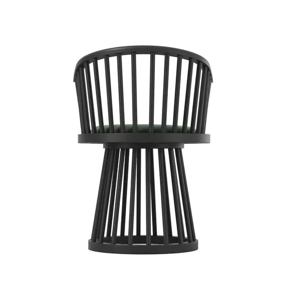 Dining Chair with Curved Back - Forest, Velvet