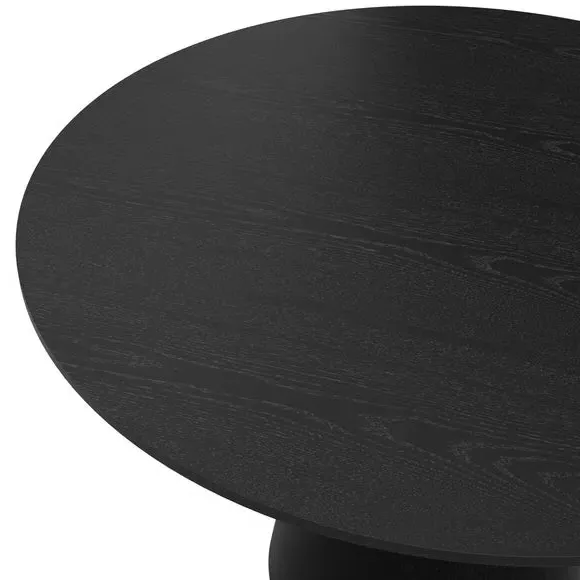 Round Dining Table - Black, Wood