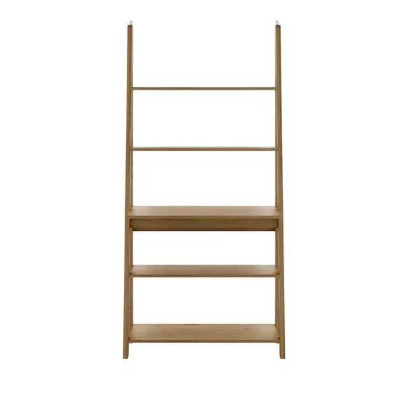 Ladder Desk with Storage - Oak, Particleboard