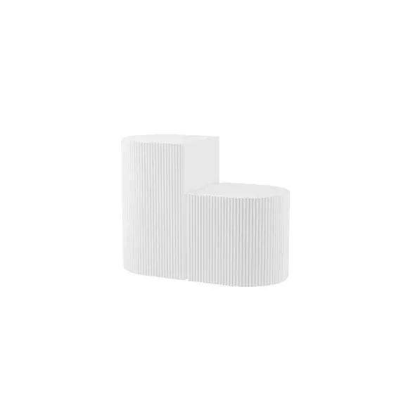 Set of 2 Side Tables - White