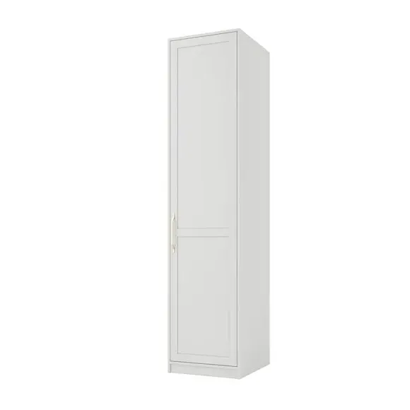 Single Wardrobe Shaker Style - White