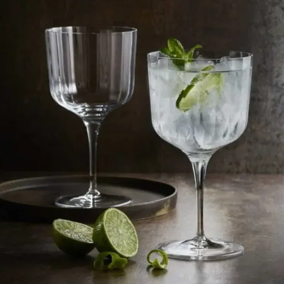 Set of 4 Gin Glasses - Clear, Glass