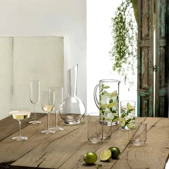 Set of 4 Highball Glasses - Clear, Glass