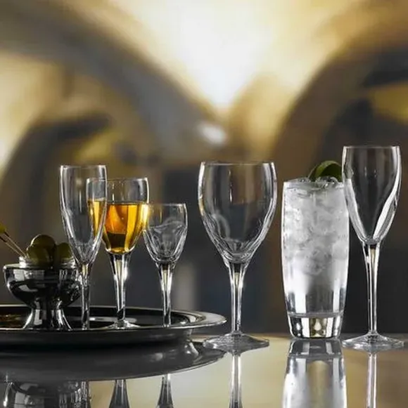 Set of 4 Highball Glasses - Clear, Glass