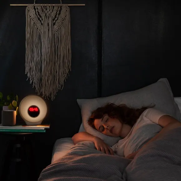 Digital Sunrise Alarm Clock - White