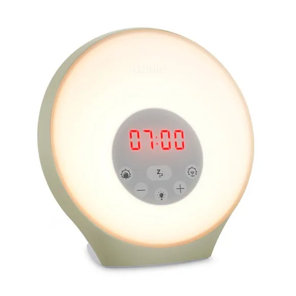 Digital Sunrise Alarm Clock - White