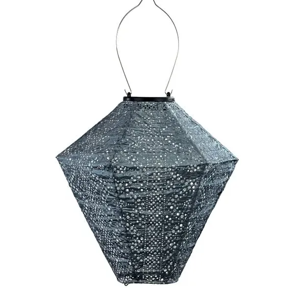 Solar Lantern with Diamond Lace - Blue Grey, Tyvek image