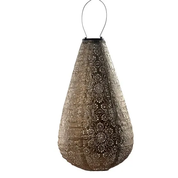 Solar Lantern with Hanging Hook - Gold, Tyvek image