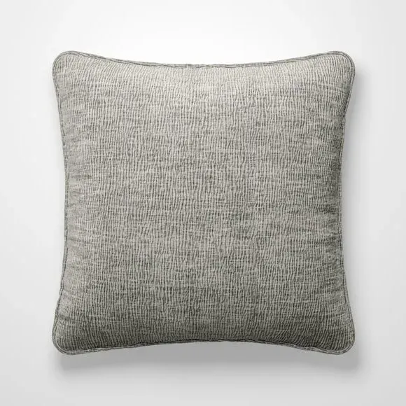 Cushion Cover with Textured Weave - Silver