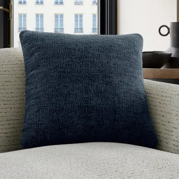 Custom Cushion Cover - Navy, Polyester