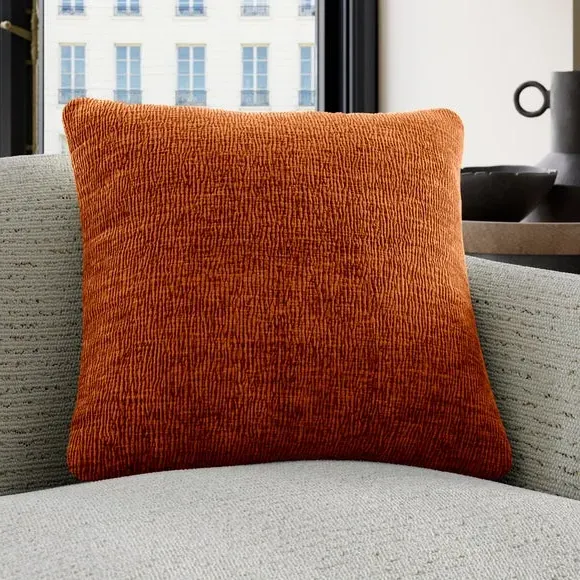 Custom Cushion Cover - Orange, Polyester