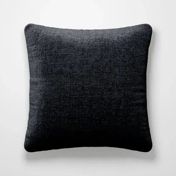 Custom Cushion Cover Textured - Black, Chenille
