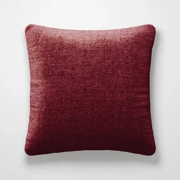 Custom Cushion Cover Textured - Burgundy, Chenille