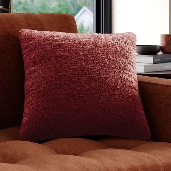 Custom Cushion Cover Textured - Burgundy, Chenille