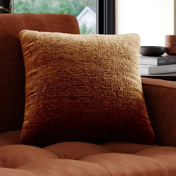 Custom Cushion Cover Textured - Caramel, Chenille