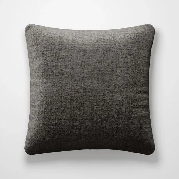 Custom Cushion Cover Textured - Steel, Chenille