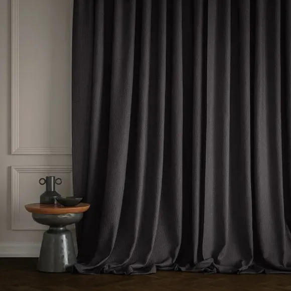 Made to Measure Curtains - Black, Polyester