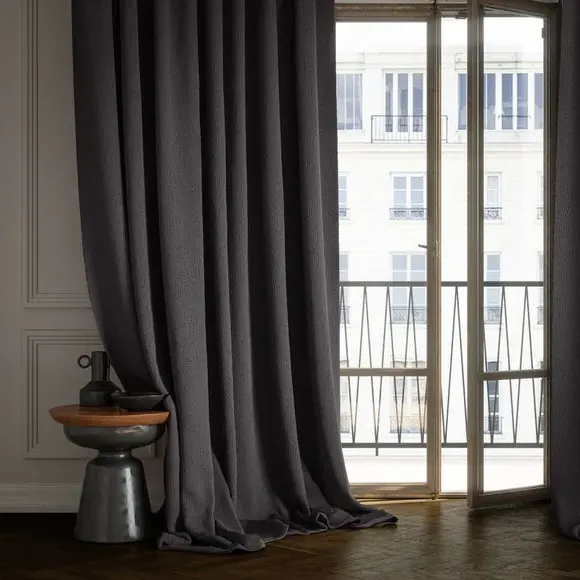 Made to Measure Curtains - Black, Polyester image