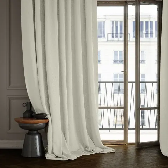 Made to Measure Curtains - Ivory, Polyester