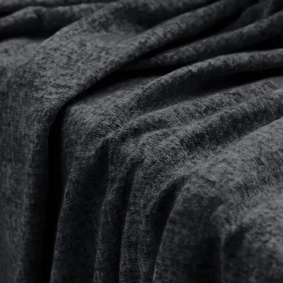 Made to Measure Curtains Textured - Black, Chenille