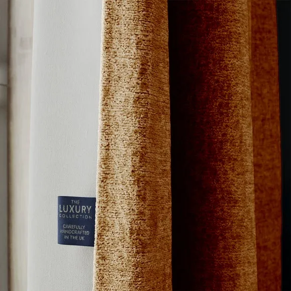 Made to Measure Curtains Textured - Caramel, Chenille