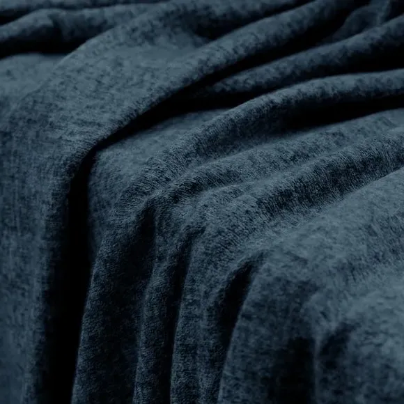 Made to Measure Curtains Textured - Navy, Chenille