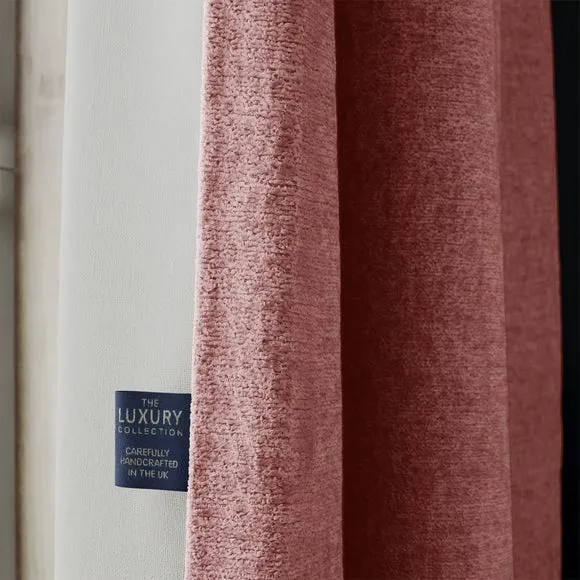 Made to Measure Curtains Textured - Rose, Chenille