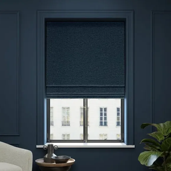 Made to Measure Roman Blind - Navy, Polyester