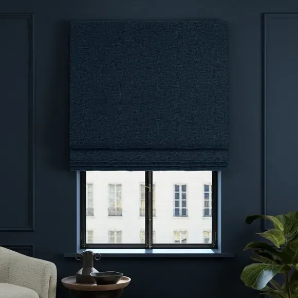 Made to Measure Roman Blind - Navy, Polyester