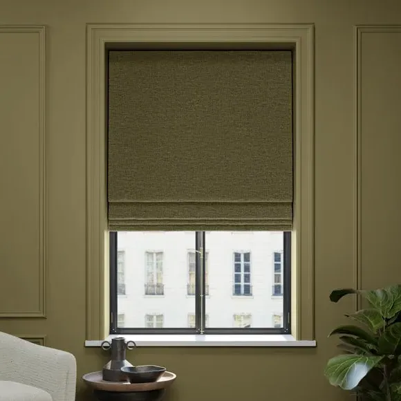 Made to Measure Roman Blind - Olive, Polyester