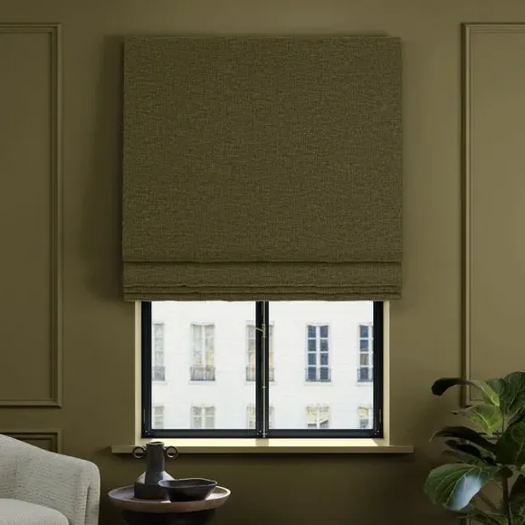Made to Measure Roman Blind - Olive, Polyester