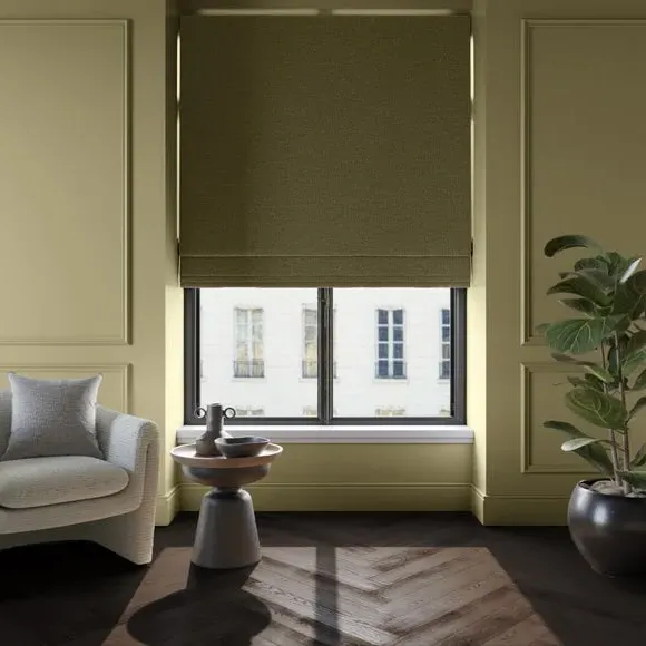 Made to Measure Roman Blind - Olive, Polyester