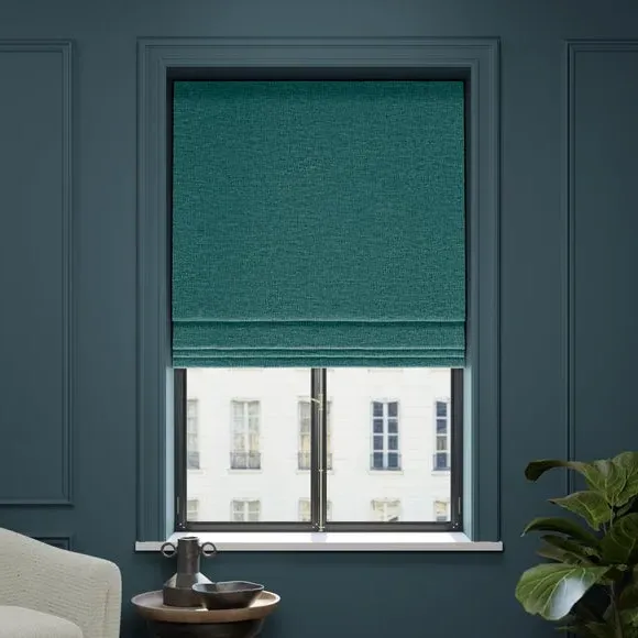 Made to Measure Roman Blind - Peacock, Polyester