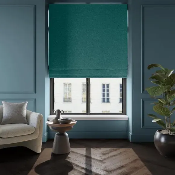 Made to Measure Roman Blind - Peacock, Polyester