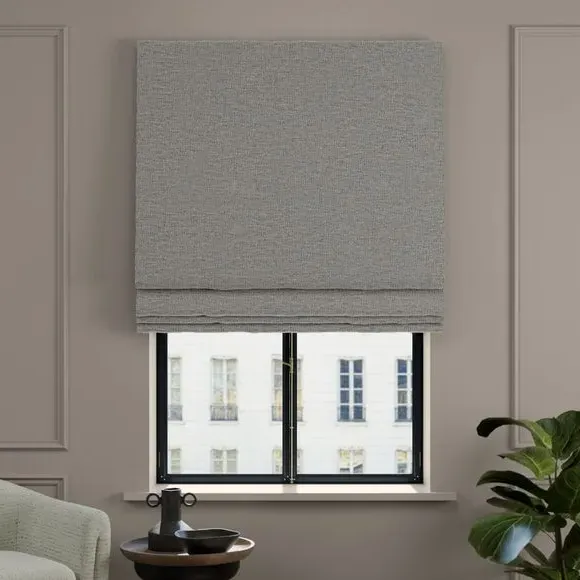 Made to Measure Roman Blind - Silver, Polyester